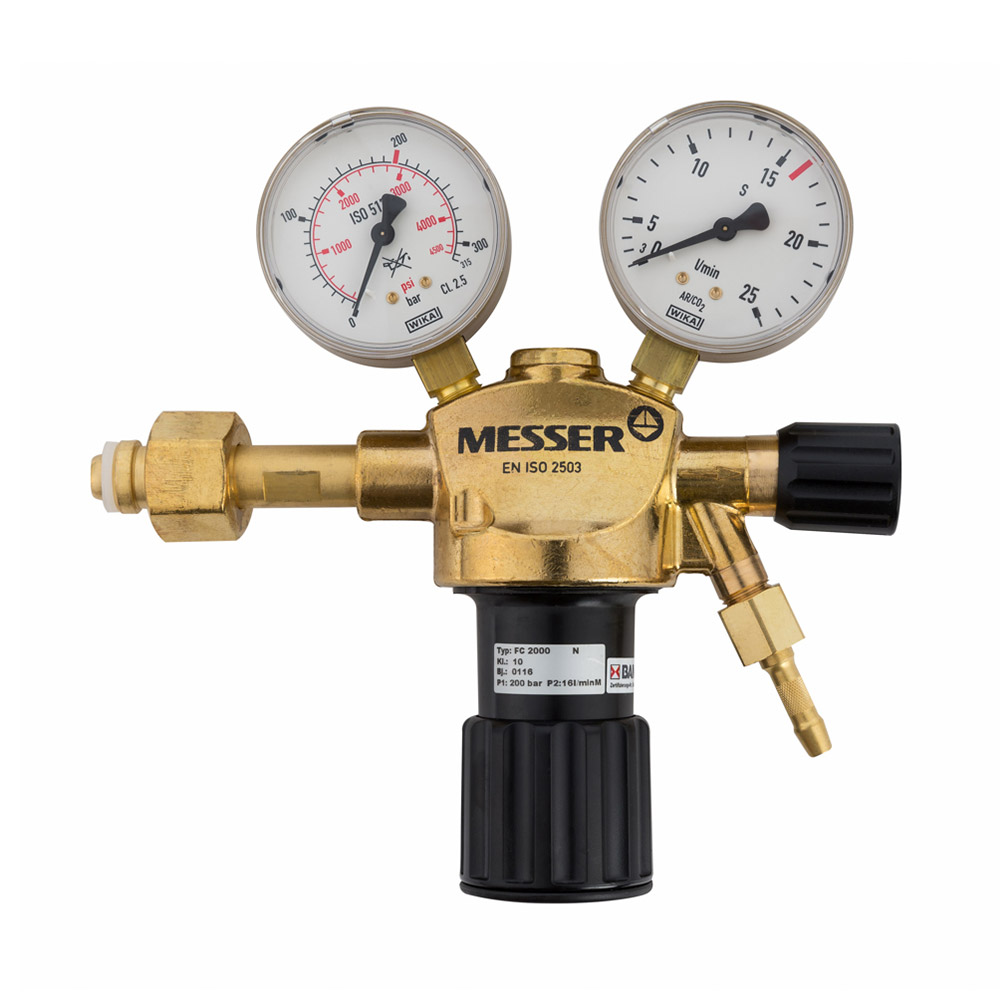 Messer Argon CO2 Druckminderer