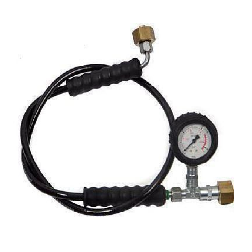 Pretočna cev z manometrom za Argon CO2 MIX18 Omnimarkt